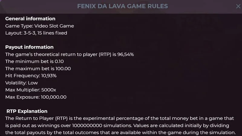 Fenix da Lava - фиксни Jackpoti Mini, Minor, Major и Grand